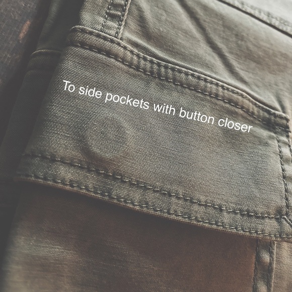 Caro Pants Army Green Raw Hem - Picture 16 of 16